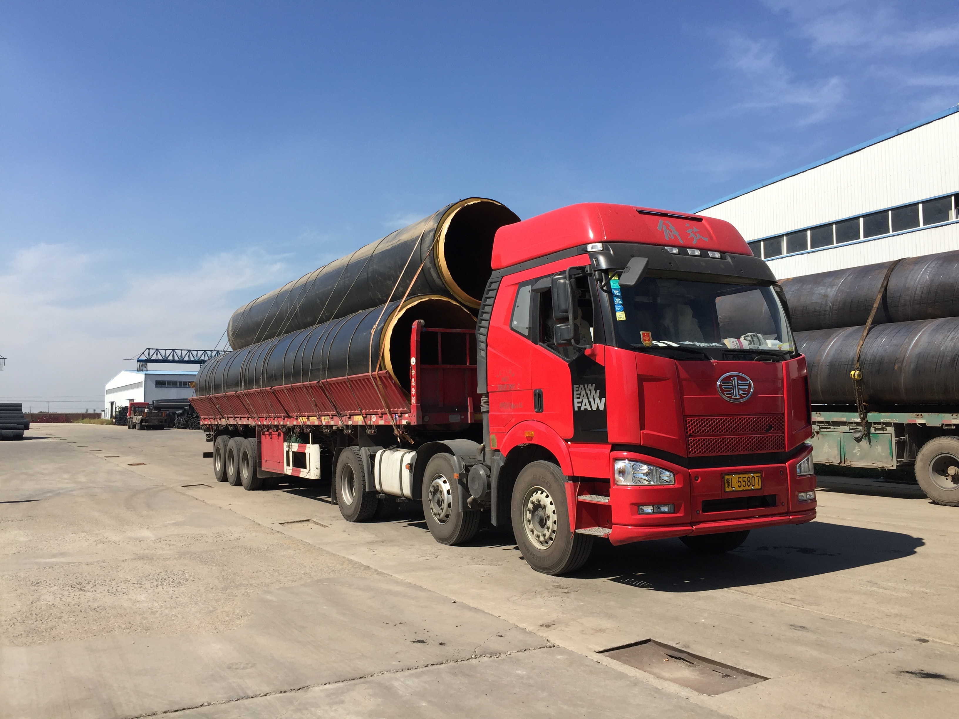 亞行貸款內(nèi)蒙古呼和浩特市低碳供熱工程金橋熱源廠預(yù)制保溫管和管件供貨安裝項(xiàng)目照片3